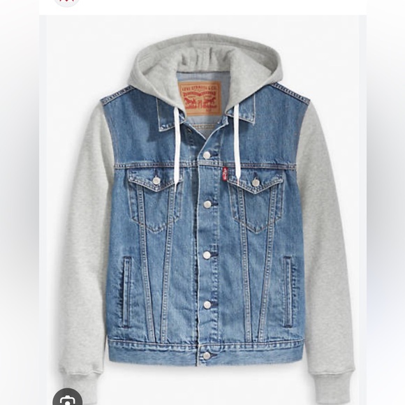 Levi's Jackets & Blazers - NEW! Levi's Vintage Fit Denim Jacket HYBRID HOODED TRUCKER JACKET Medium